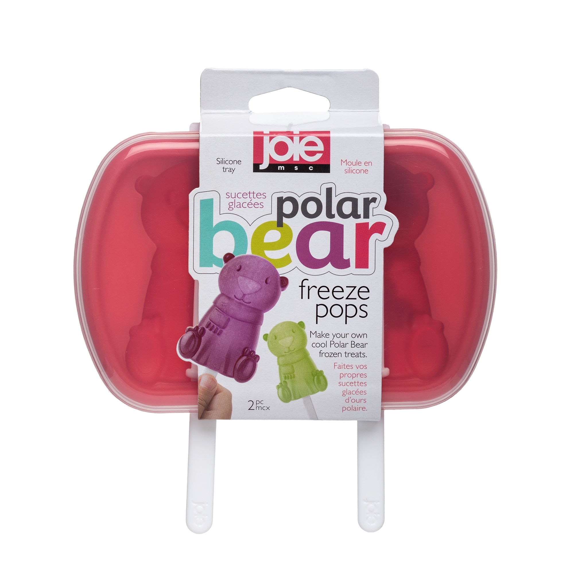 Joie - Silikon-Eisform ''Polarbär'' für 2 Eis am Stil