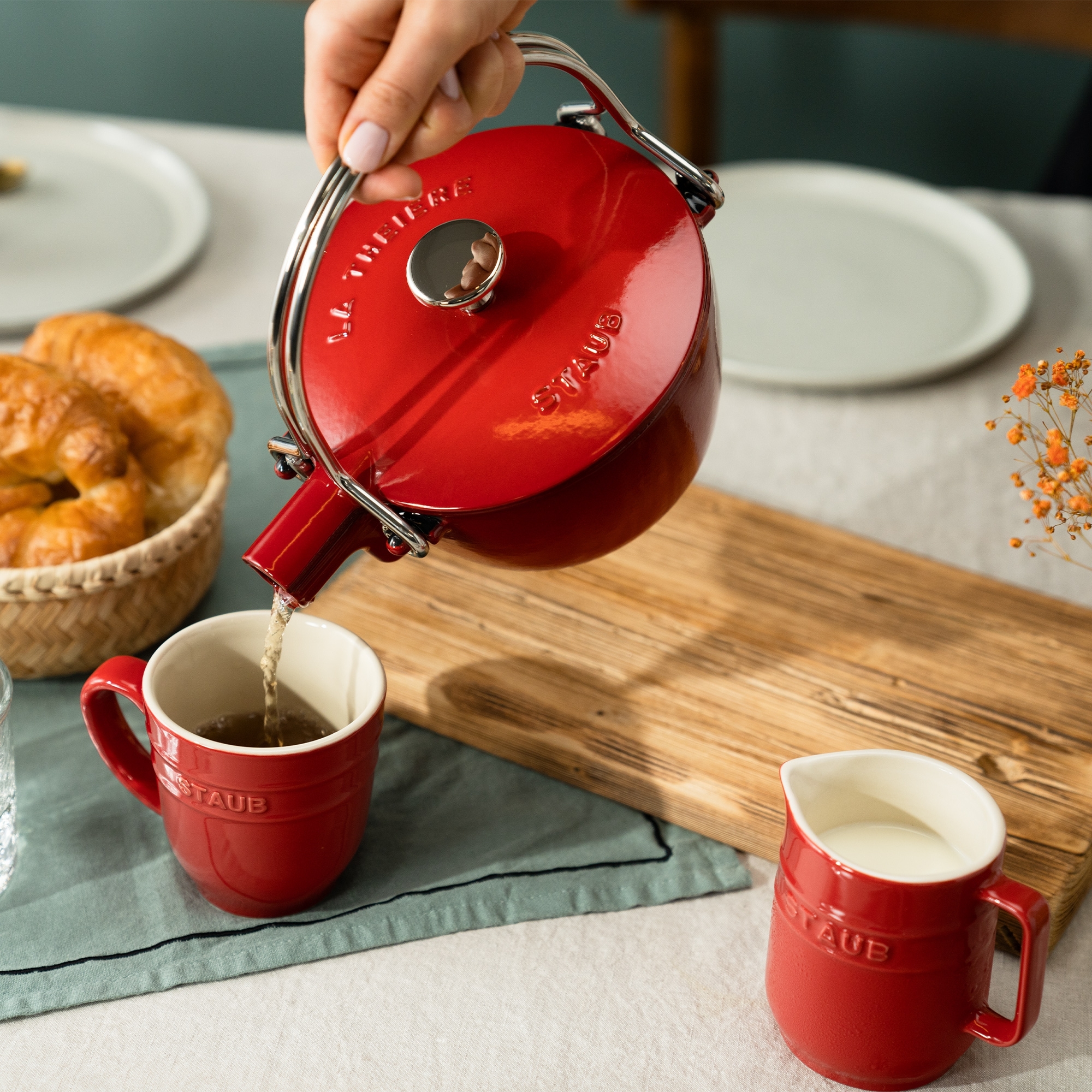 STAUB Mini Krug Ceramic kirschrot