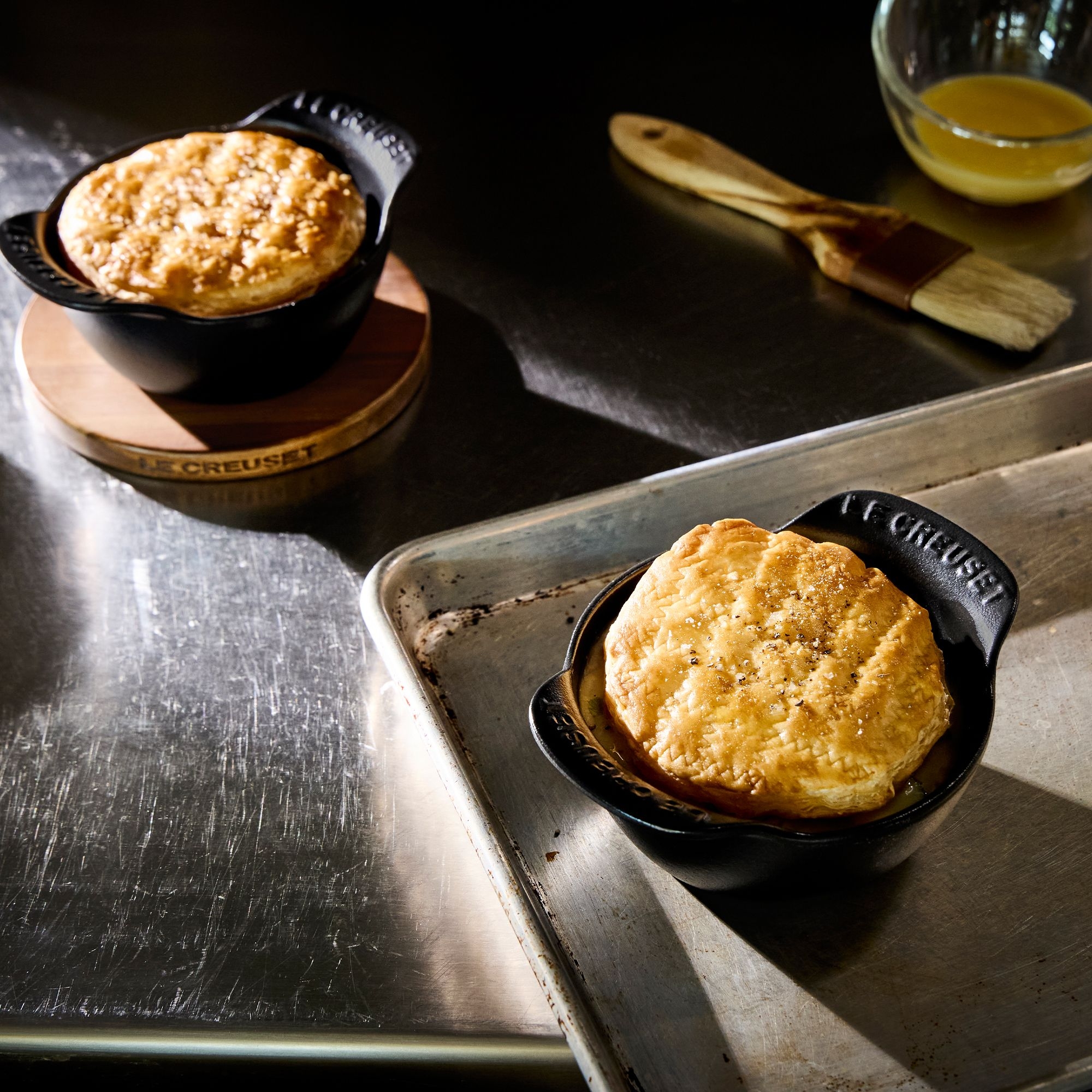 Le Creuset - Mini cocotte set of 4 without lid - Black matt - Gourmand Collection Le Creuset - Mini cocotte set of 4 without lid - Black matt - Gourmand Collection