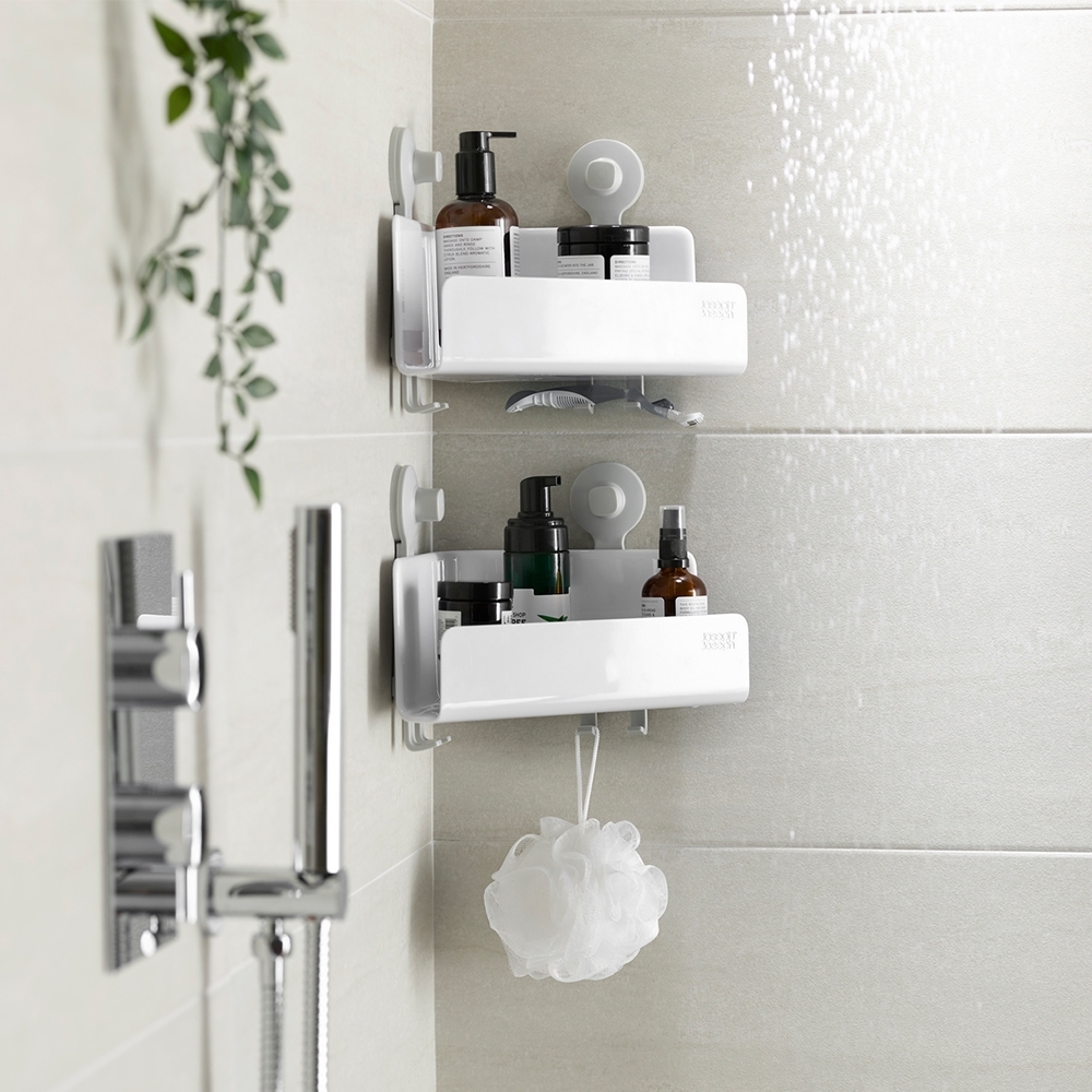 Joseph Joseph - EasyStore™ 2-piece Corner Shower Shelf Set Joseph Joseph - EasyStore™ 2-piece Corner Shower Shelf Set