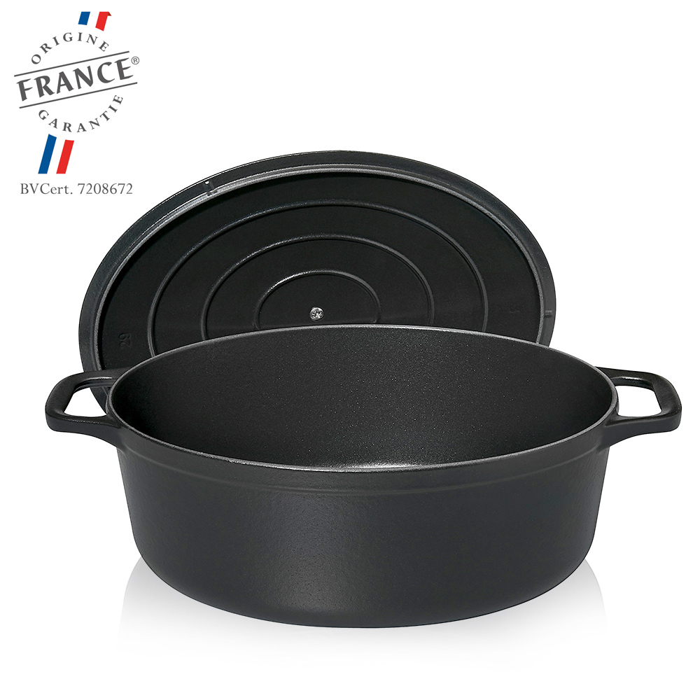 Chasseur - Ovaler Bräter - Schwarz Matt Chasseur - Ovaler Bräter - Schwarz Matt