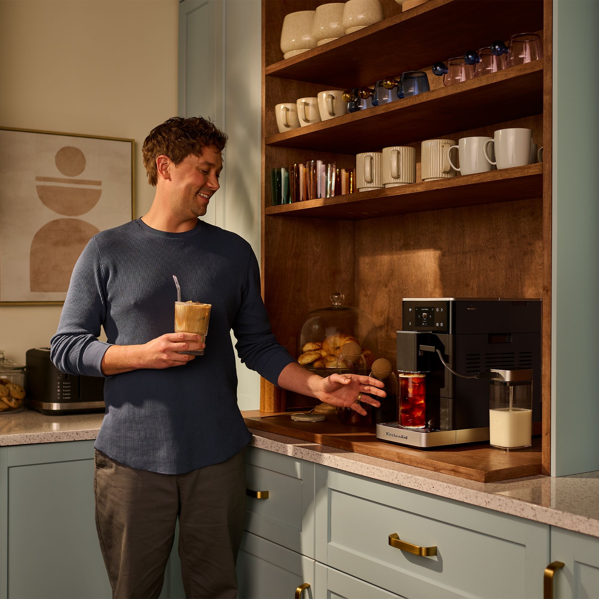 KitchenAid - Kaffeevollautomat KF4 mit Iced Coffee-Funktion - Matt Schwarz