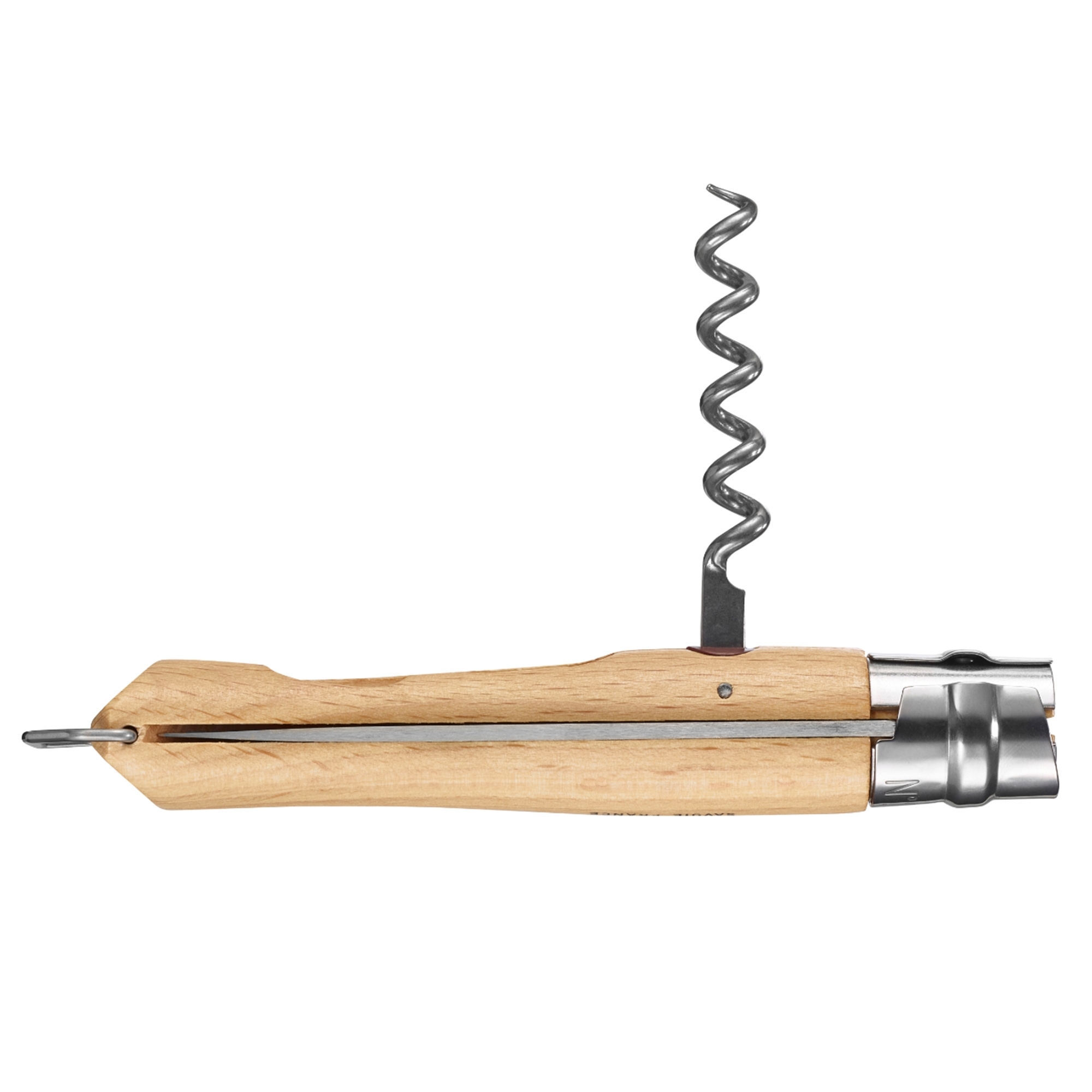 Opinel - Pocket knife with corkscrew No 10 in wooden box - 23 cm