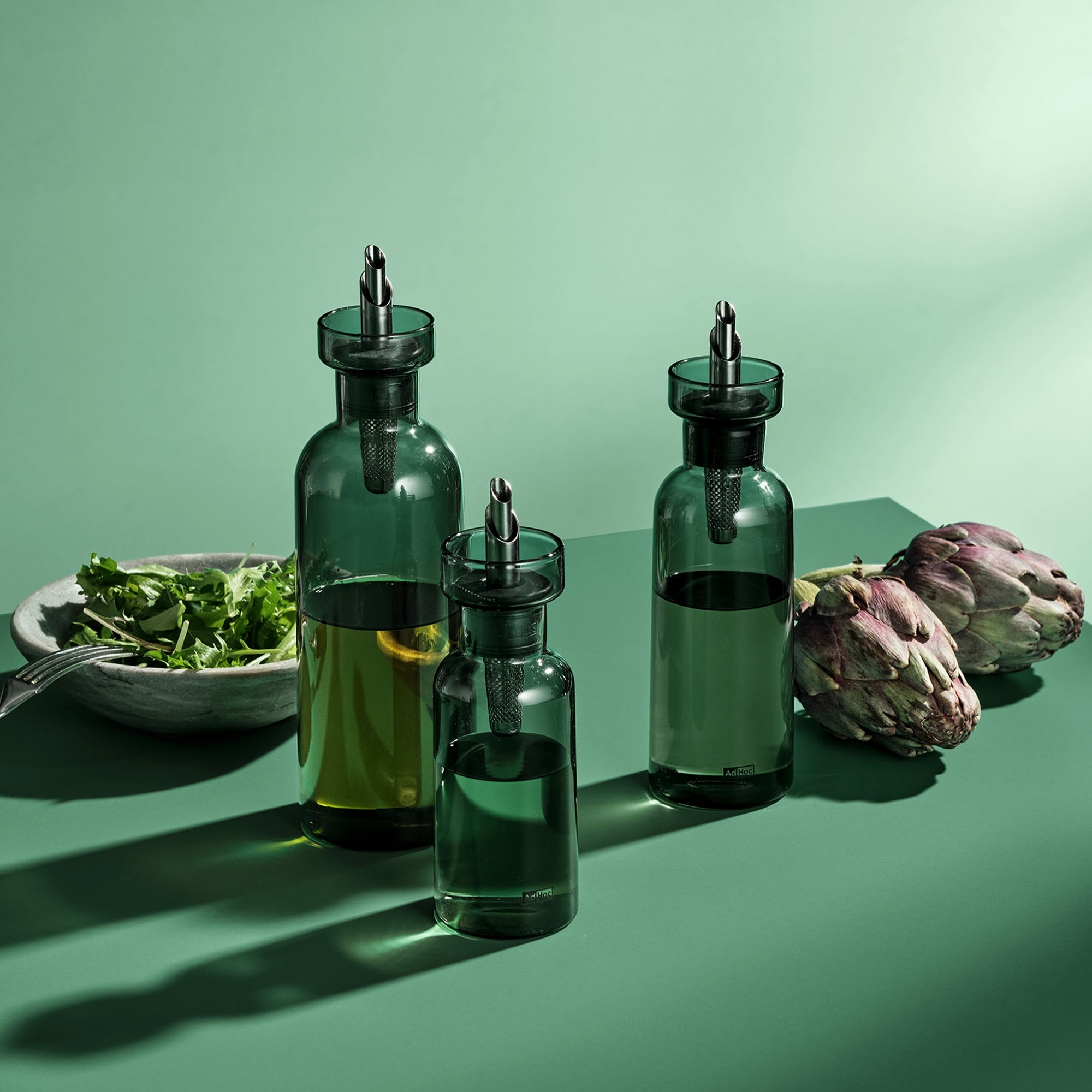 AdHoc - AromaPour Oil/Vinegar Dispenser - 120 ml | Grey