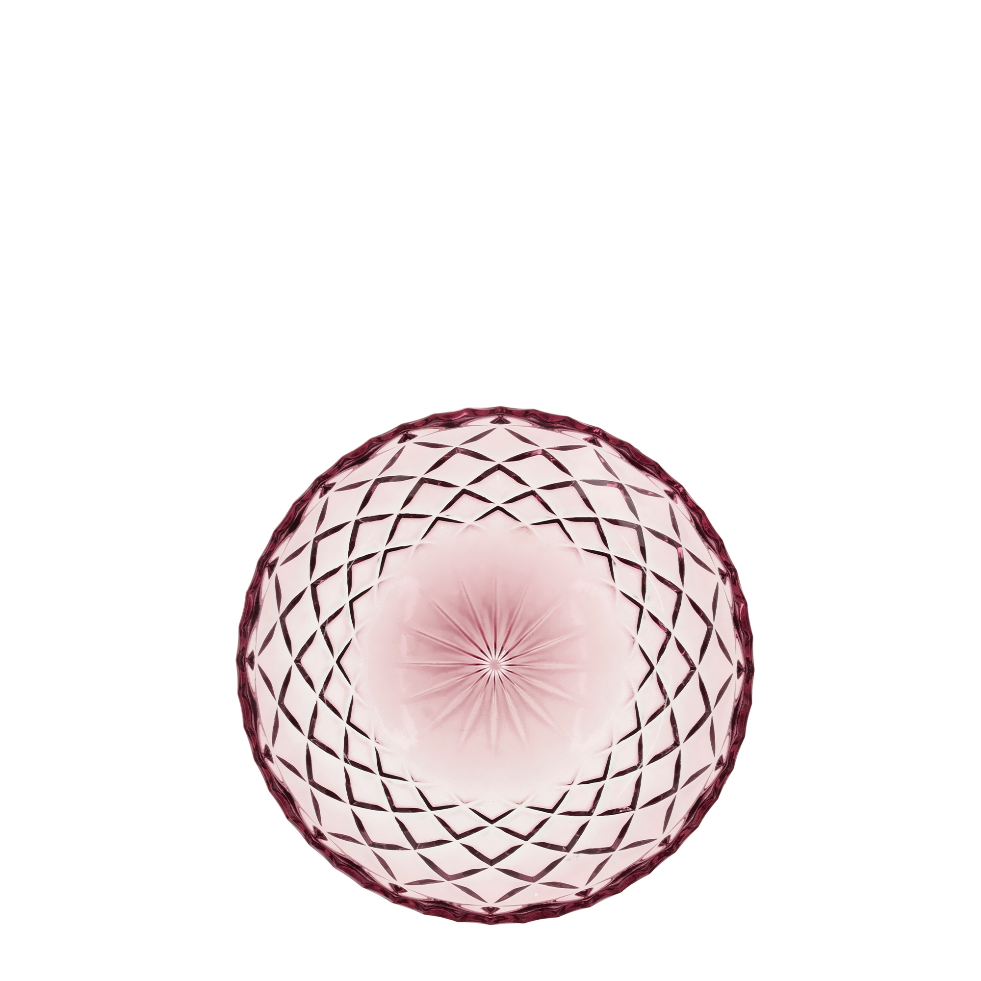 Lyngby Glas -Sorrento - Teller 16 cm - Pink - 4 Stck.