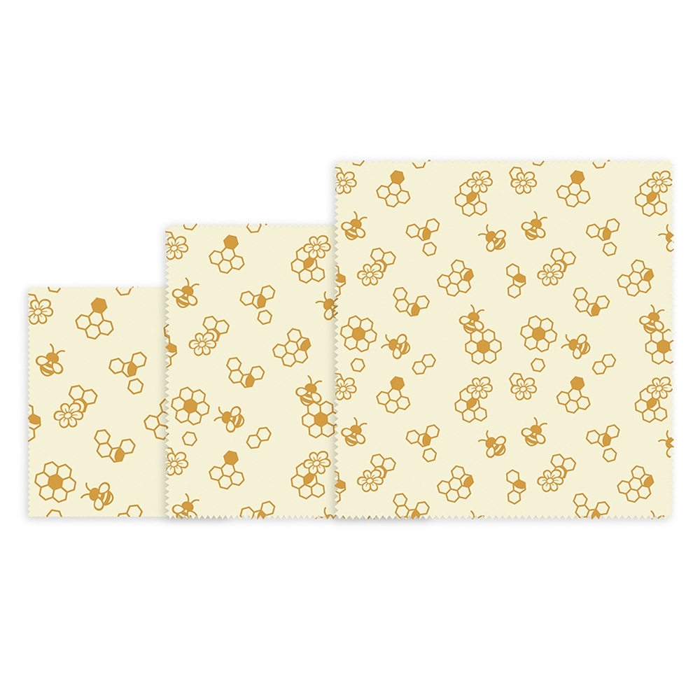 Zassenhaus - Bienenwachstücher Honigwaben - 3 Stück Zassenhaus - Bienenwachstücher Honigwaben - 3 Stück