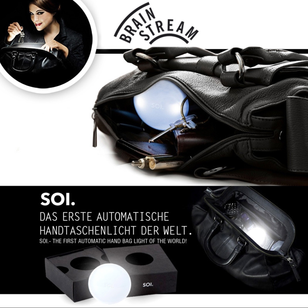 Brainstream - SOI Handbag Light with Powerbank 2000mAh