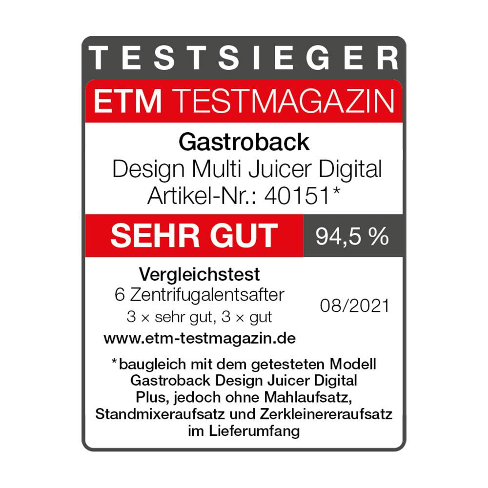 Gastroback - Design Multi Juicer Digital