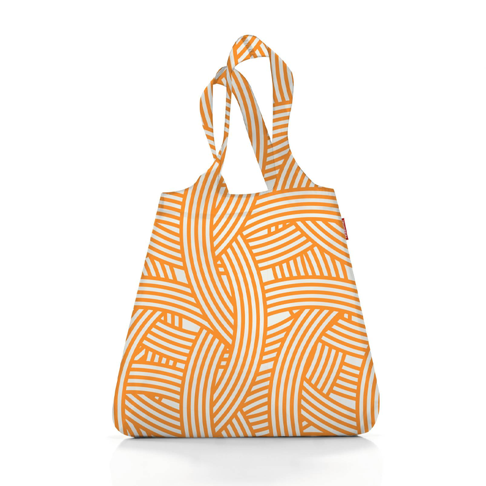 reisenthel - mini maxi shopper - zebra orange/white reisenthel - mini maxi shopper - zebra orange/white
