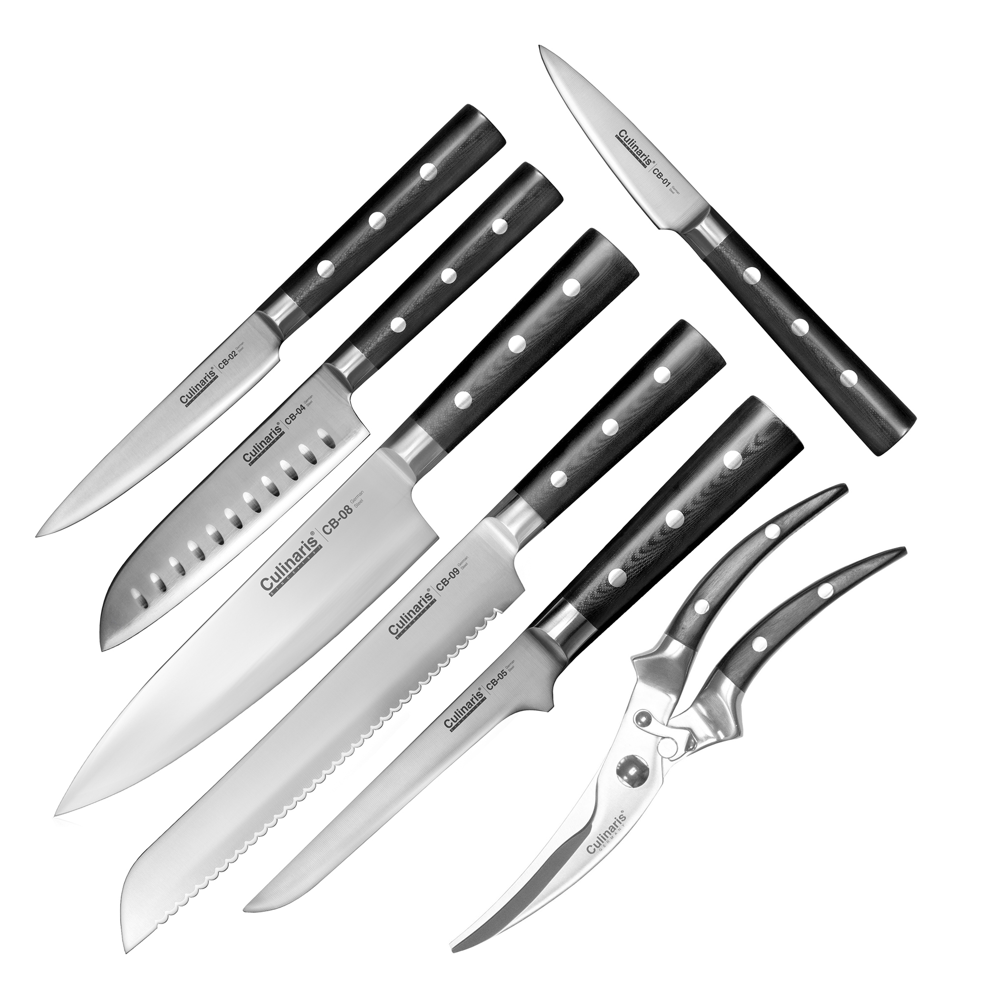 Kitchen knife set 6 pcs. + poultry shears POULET | Culinaris
