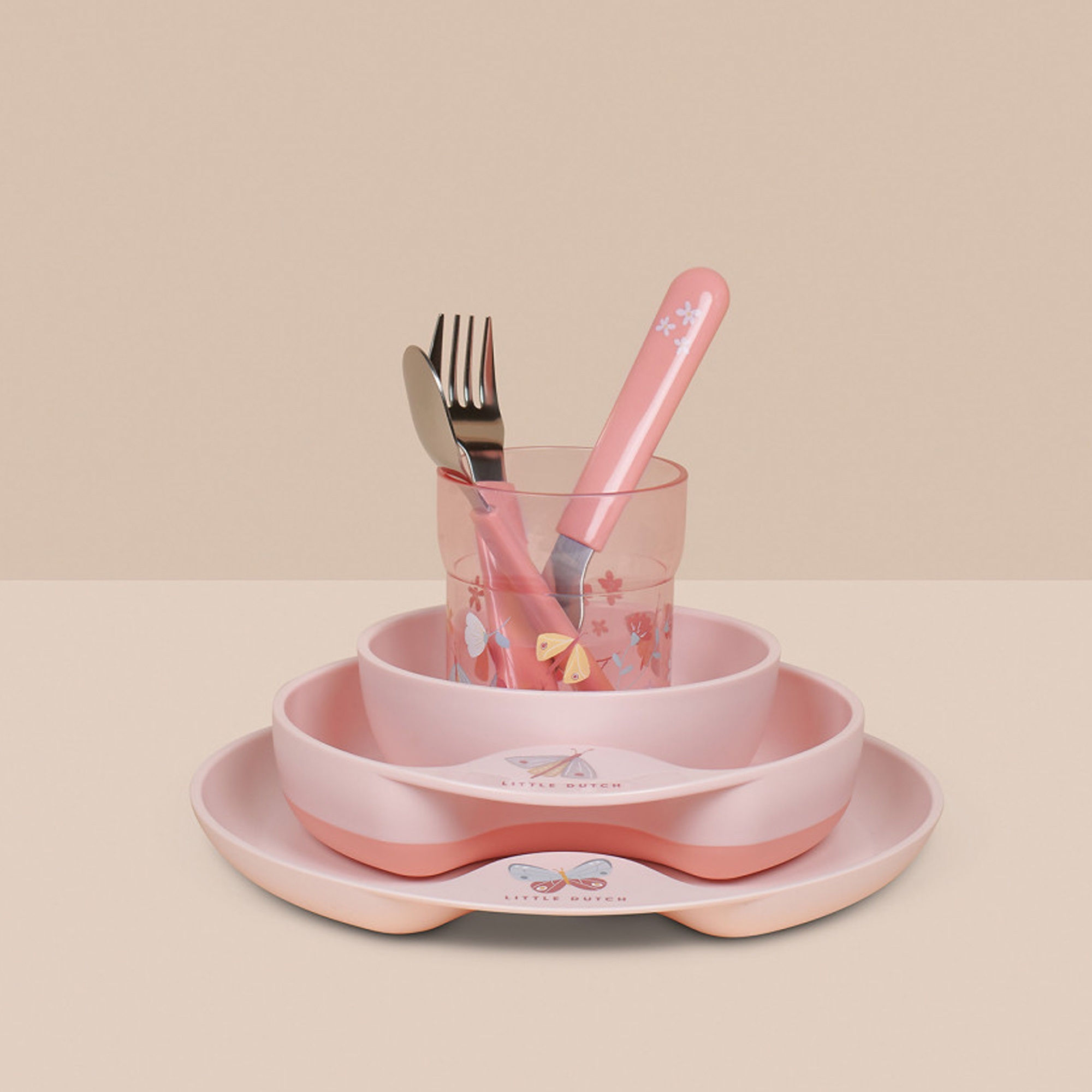 Mepal - Mio children's cutlery set 3 pieces - flowers & butterflies