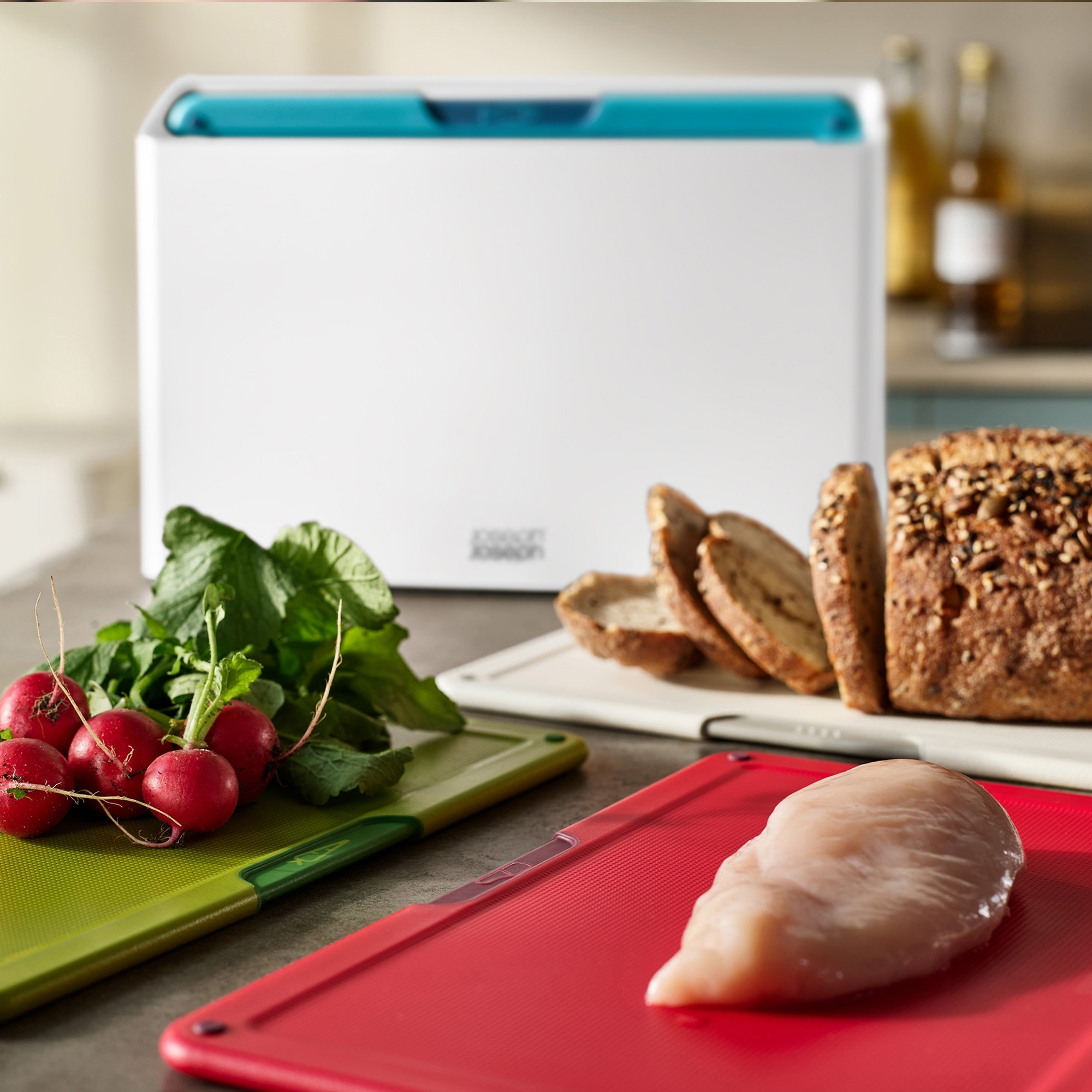 Joseph Joseph - Folio™ Icon 4-piece Chopping Board Set Regular - White Joseph Joseph - Folio™ Icon 4-piece Chopping Board Set Regular - White