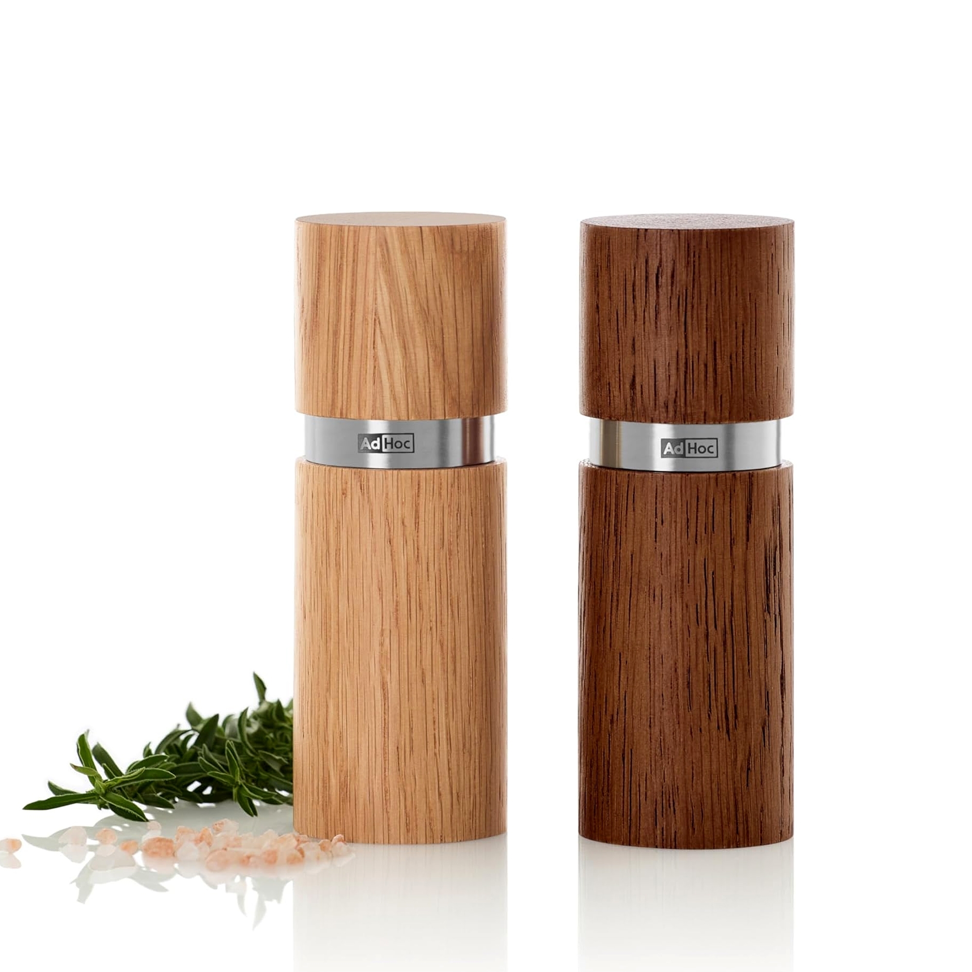 AdHoc Set Pfeffer- und Salzmühle Textura Eiche 13 cm