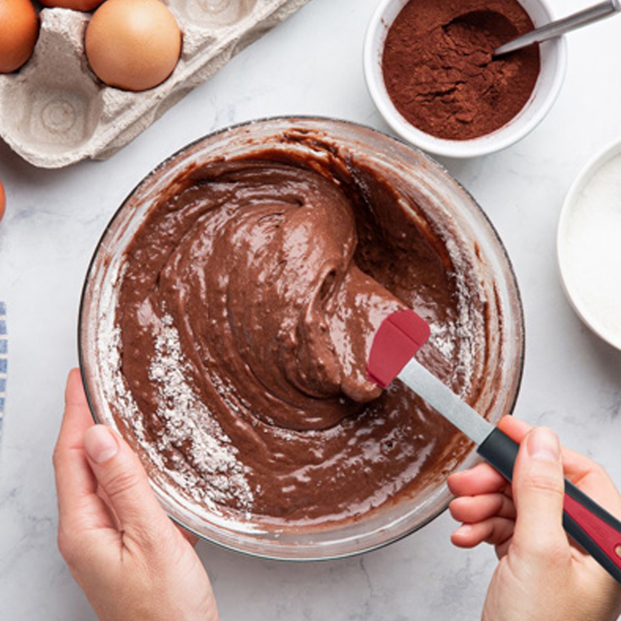Westmark Gallant cooking and dough scraper in bowl with batt