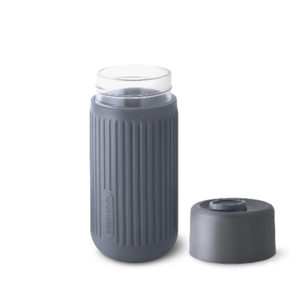 black+blum - Glas To-Go Becher, 340 ml black+blum - Glas To-Go Becher, 340 ml