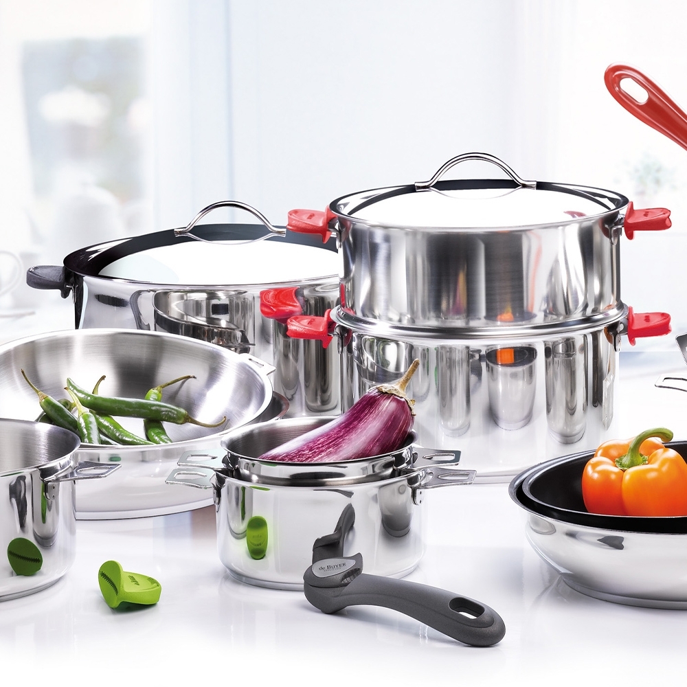 de Buyer - TWISTY removable silicone clip-on side handles de Buyer - TWISTY removable silicone clip-on side handles