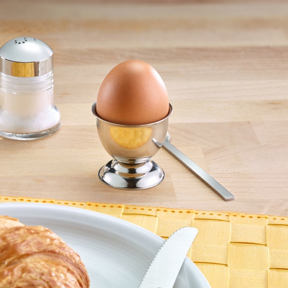 Westmark - 4 Egg cups with foot, stainless steel Westmark - 4 Egg cups with foot, stainless steel