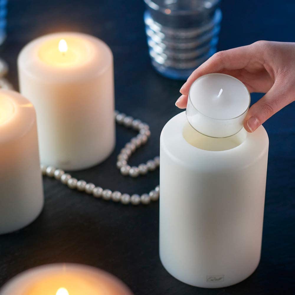 Qult Farluce Trend - Tealight Candle Holder - LEVI - Levi Taupe / Cream Gold