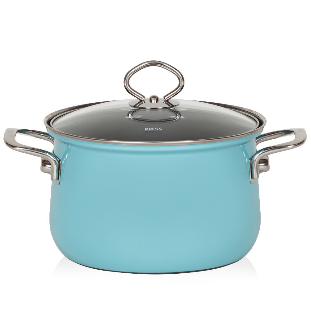 Riess NOUVELLE - Crystal Blue - Casserole with glass lid