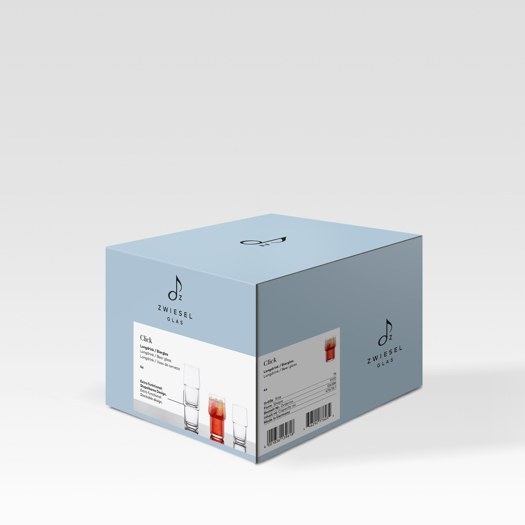 Schott Zwiesel - Longdrink-/Bierglas CLICK - 4er Set