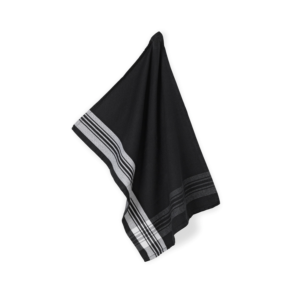 Kela - Tea towel Gianna check white / black