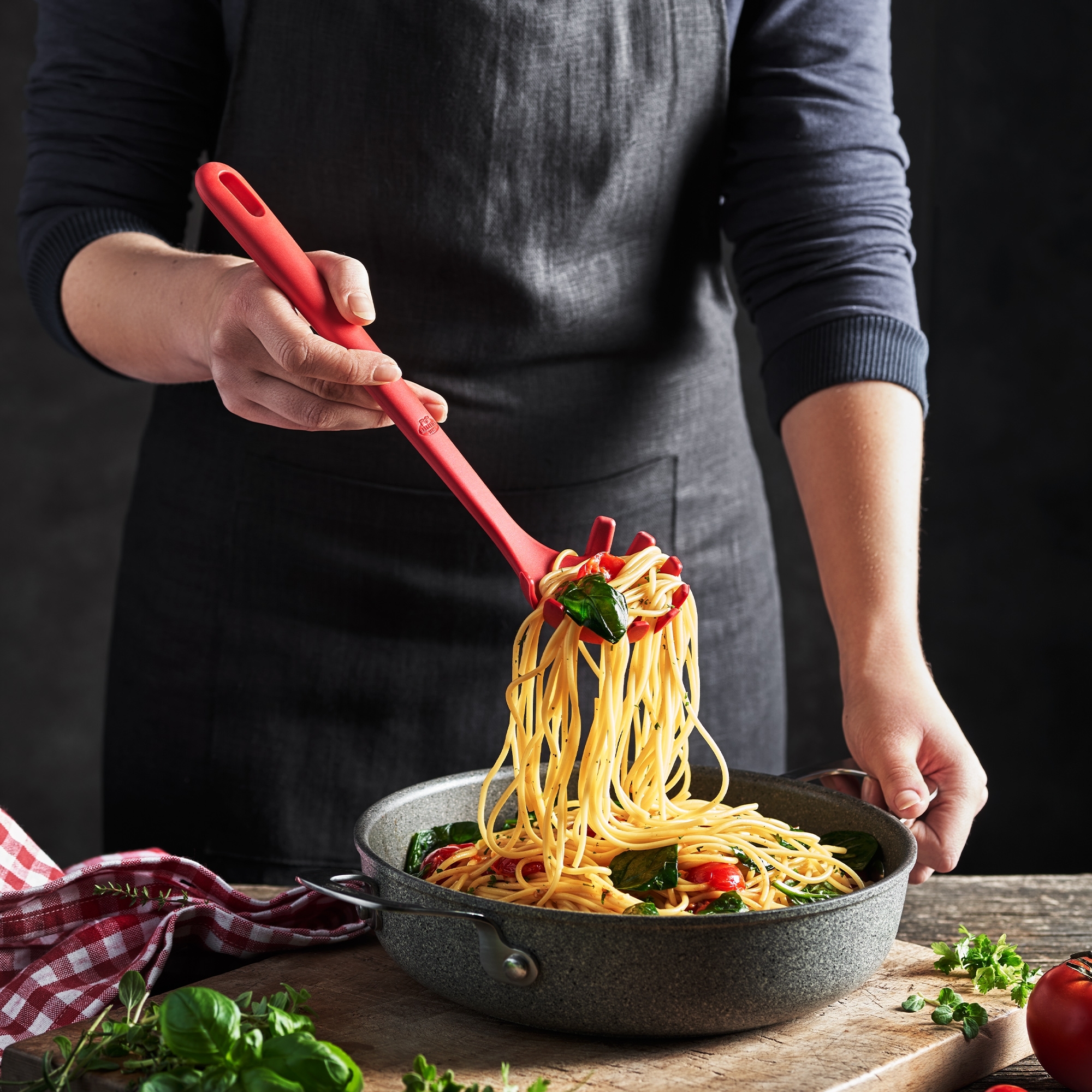 BALLARINI - pasta spoon | Rosso | 29 cm BALLARINI - pasta spoon | Rosso | 29 cm
