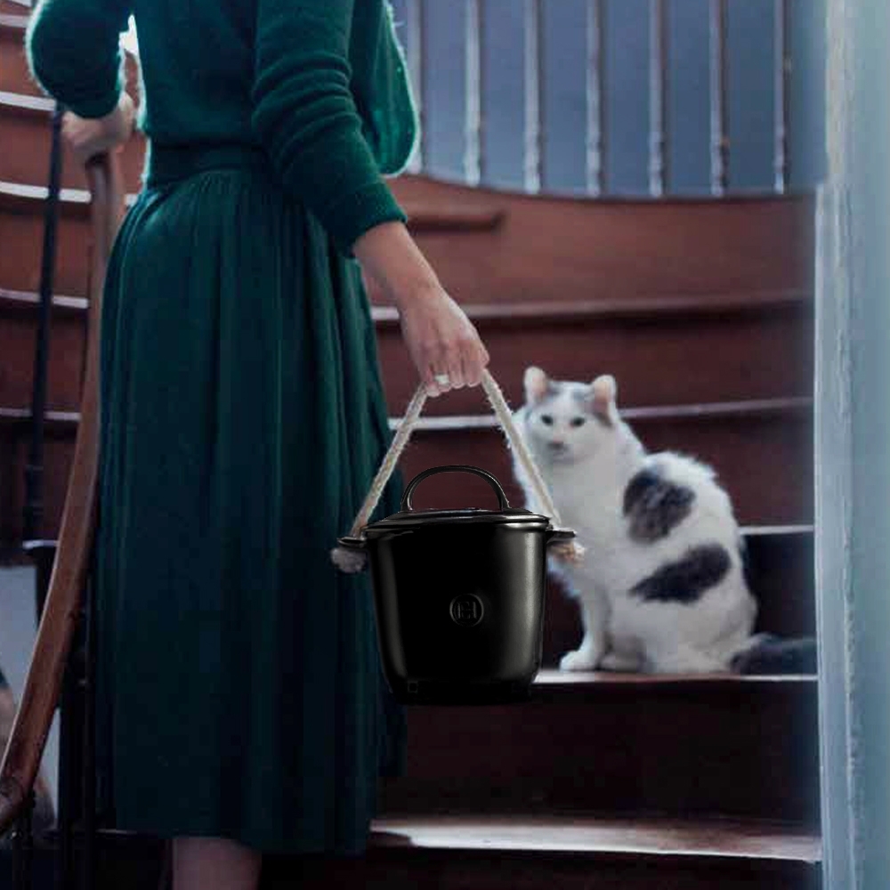 Emile Henry - Komposteimer | 4 L | Biomülleimer