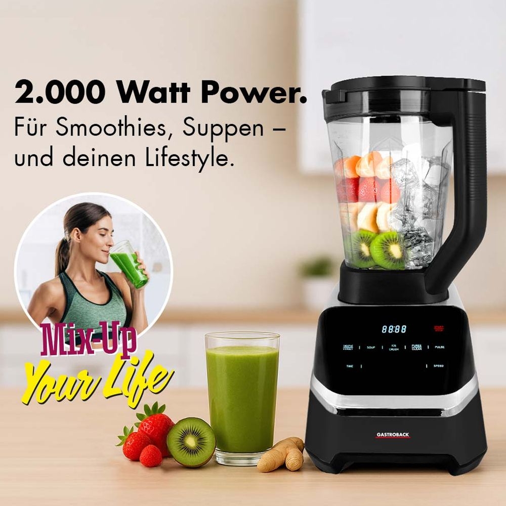 Gastroback - Design Multi-Power Standmixer Mix & Soup | Black