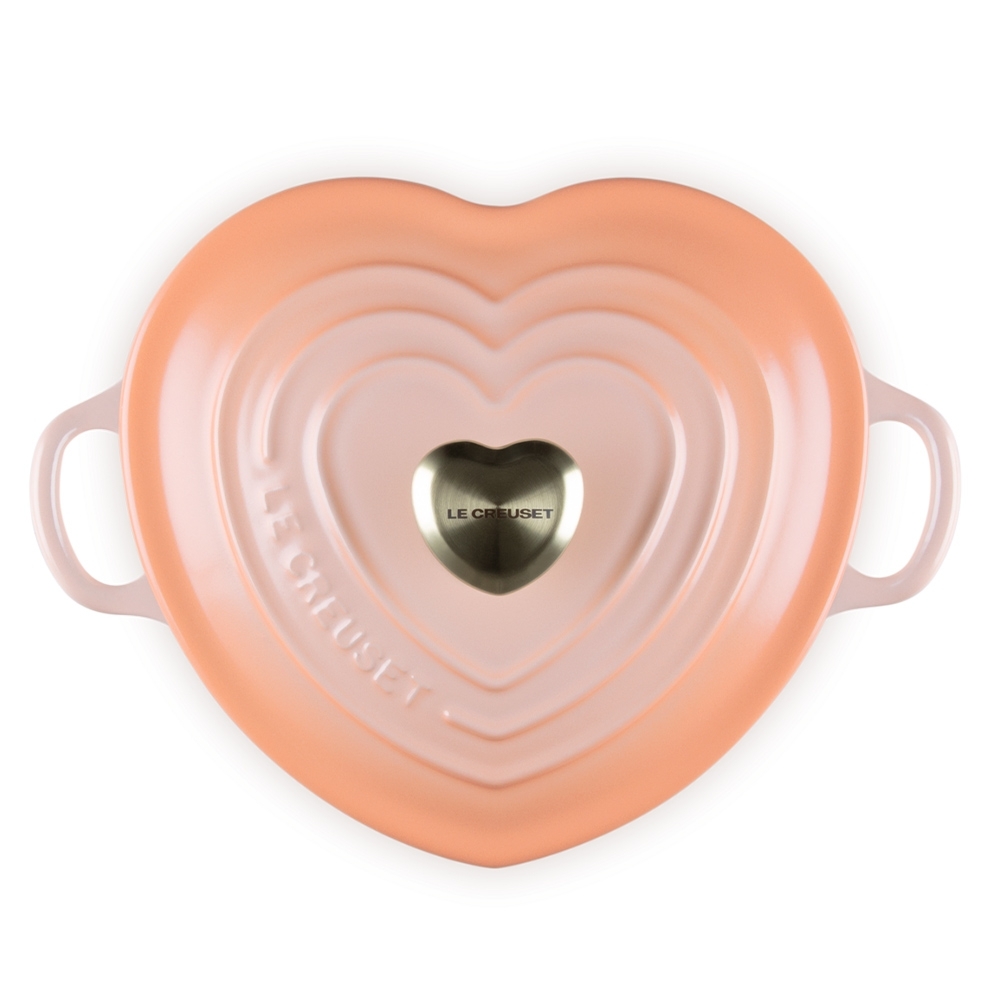 Heart-shaped Le Creuset cast iron pot with heart knob 20 cm