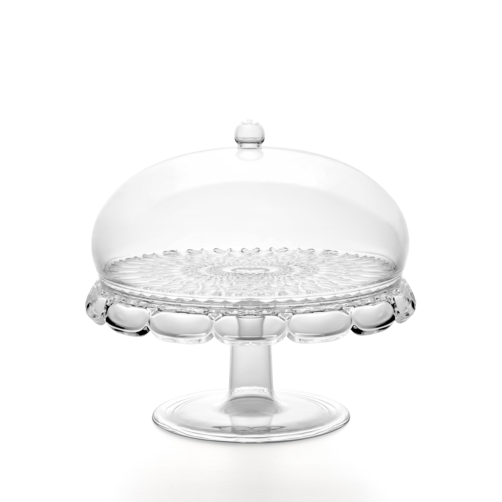Guzzini - Kuchenplatte mit Fuss und Haube "Vanity", transparent