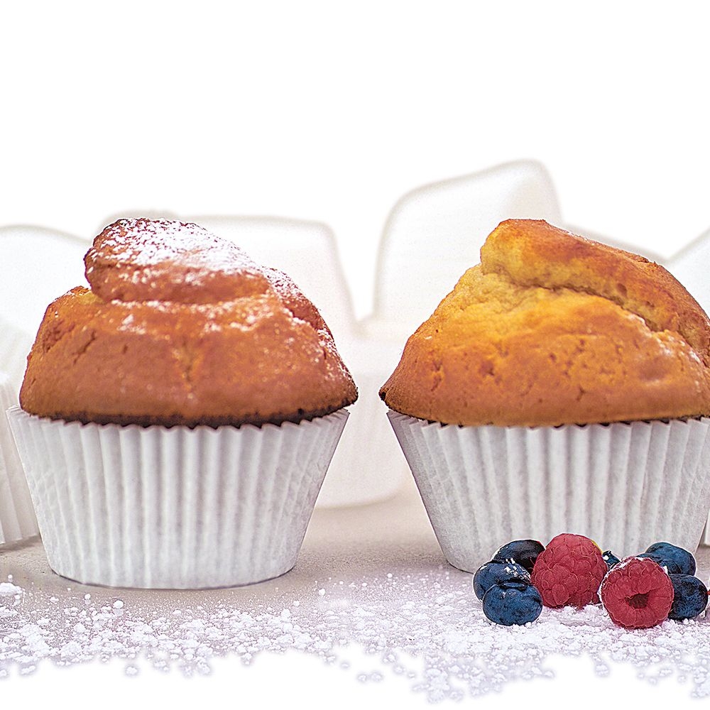 Städter - Papierbackform - Weiß - 200 Stück - verschiedene Größen Städter - Papierbackform - Weiß - 200 Stück - verschiedene Größen