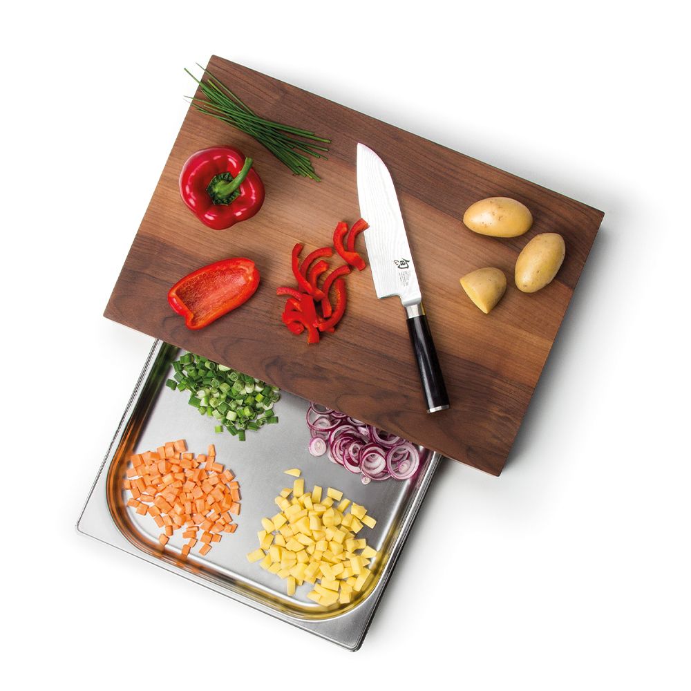 Continenta - cutting board with drawer, walnut Continenta - cutting board with drawer, walnut
