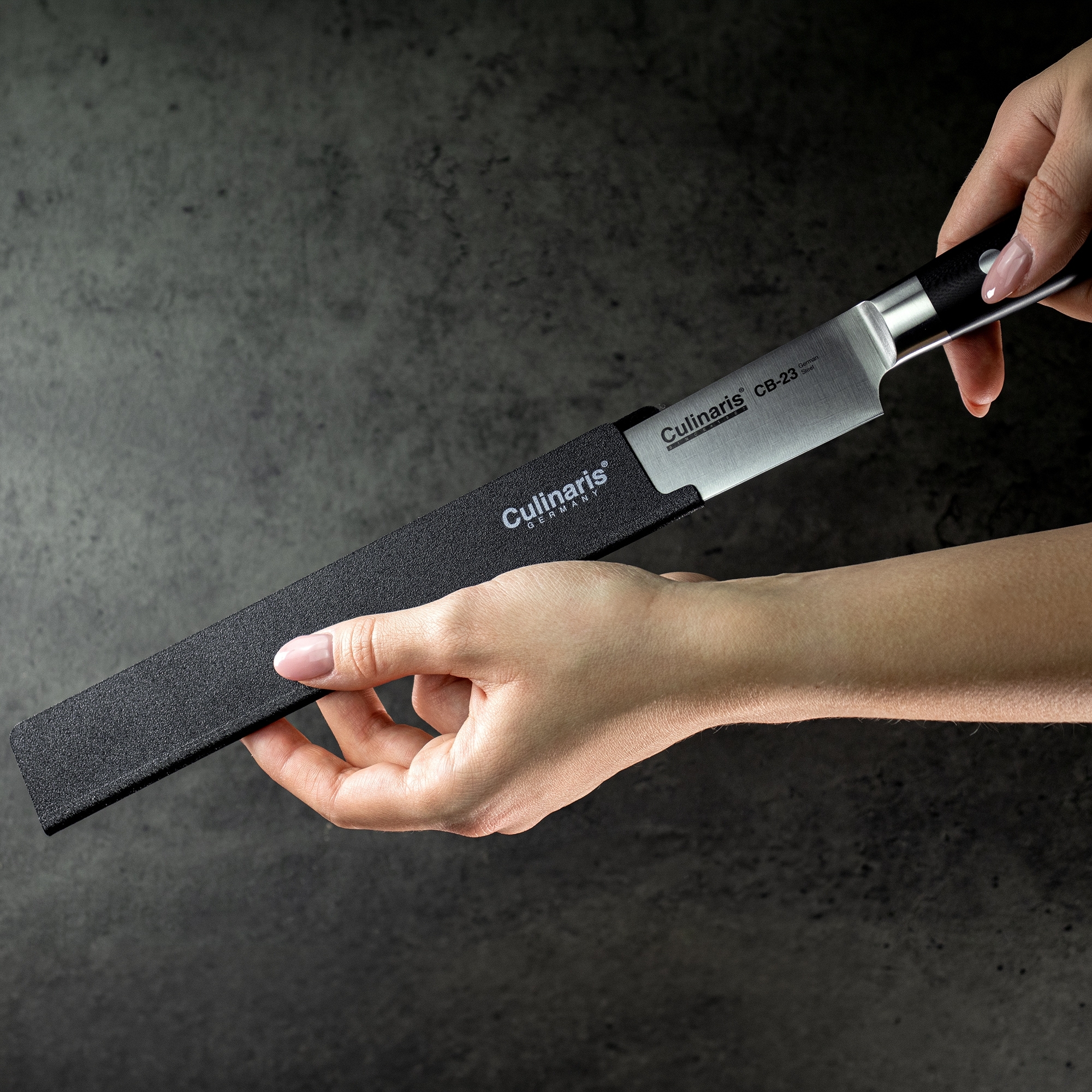 Klingenschutz - Black Serie - 22 x 3,5 cm - CB-29 | Culinaris