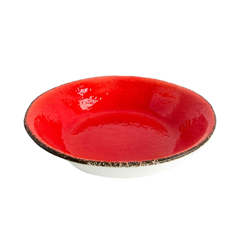 Arcucci - Suppenteller tief 21 cm - Rosso-Rot