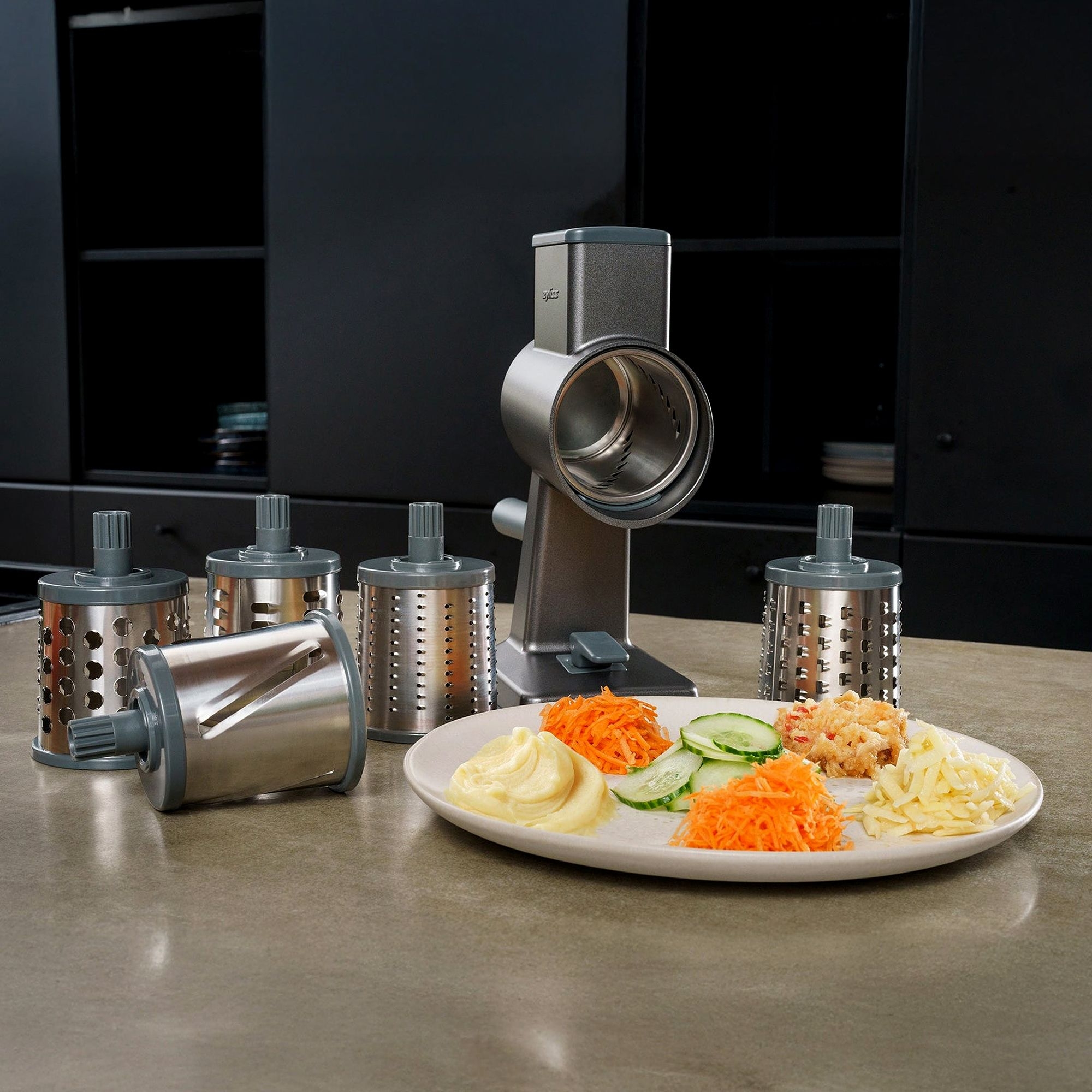 ZYLISS - Alu Drum Grater Gourmet | Set with 3 drums