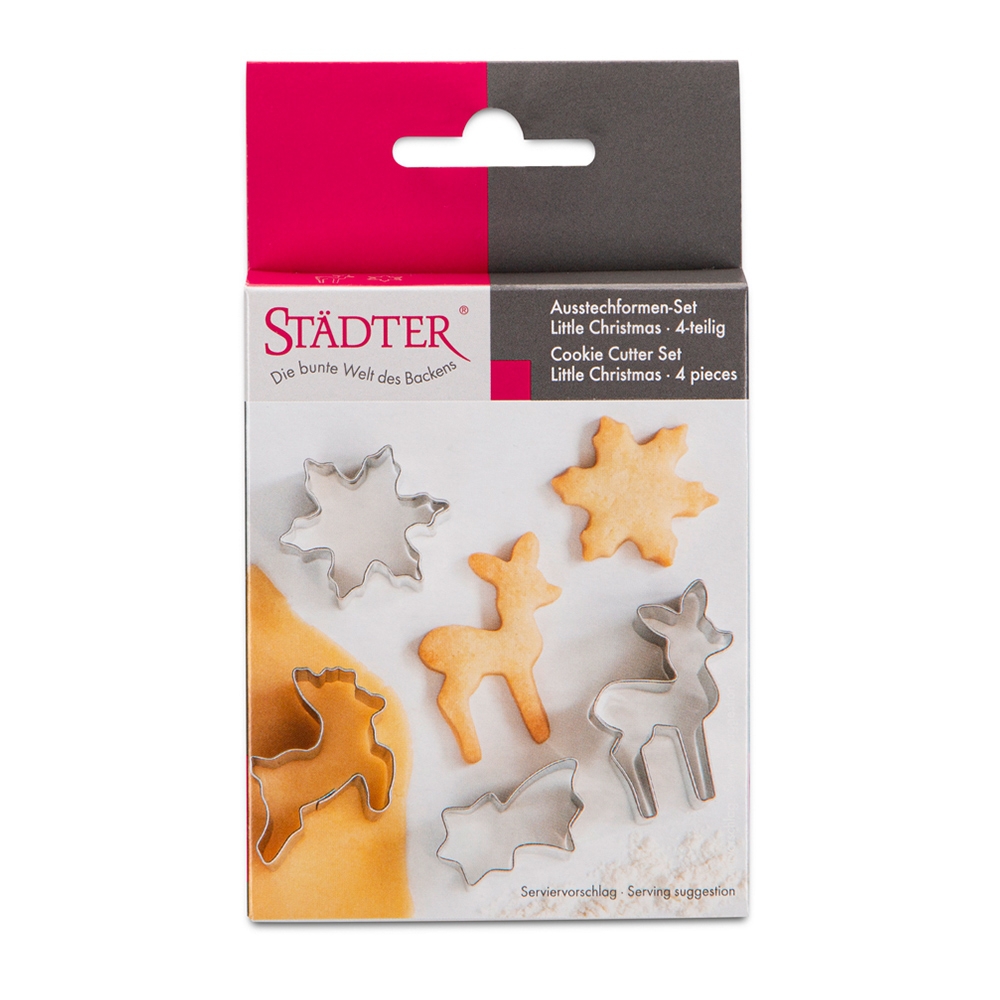Städter - Cookie Cutter Little christma - 4–6 cm Set, 4 parts