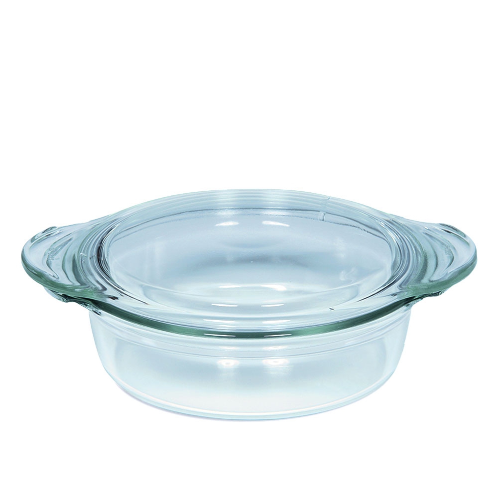 Riess/SIMAX - FASHION GLAS - Flat bowl with lid 2.5 liters