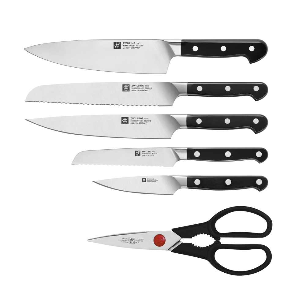 Zwilling - Pro self-sharpening 7-piece knife block, brown Zwilling - Pro self-sharpening 7-piece knife block, brown