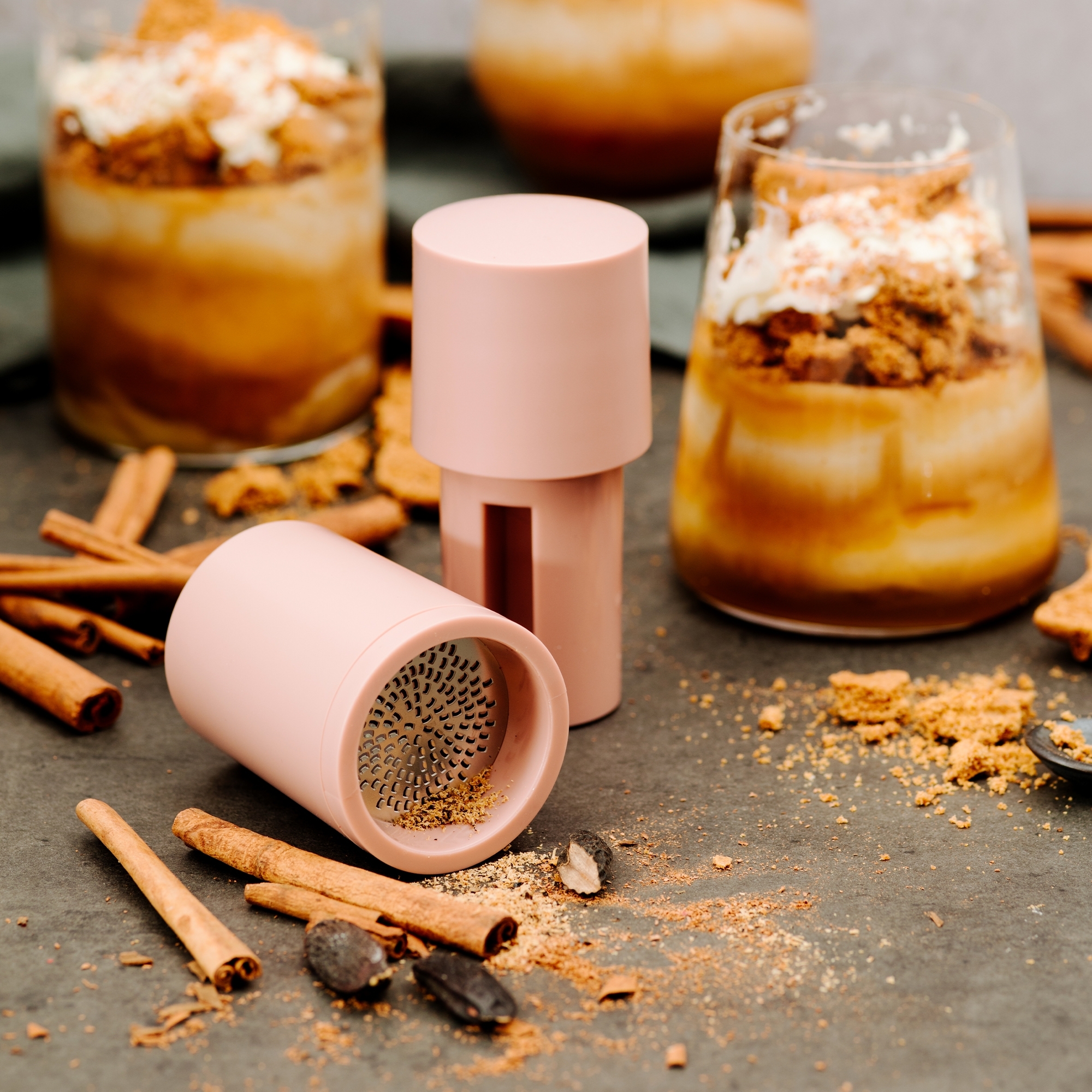 Microplane - Muskatmühle 2in1 - Dusty Rose Microplane - Muskatmühle 2in1 - Dusty Rose