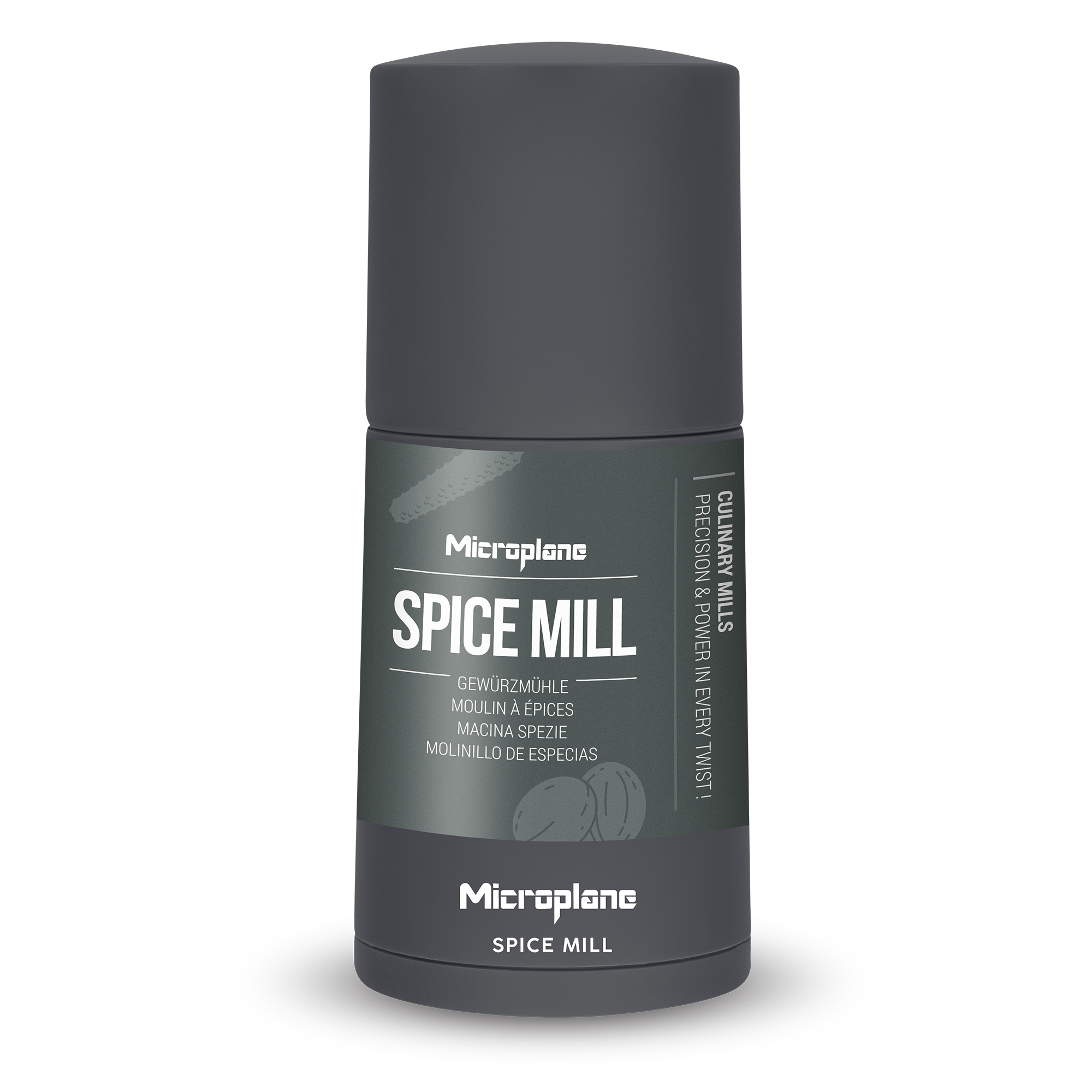 Microplane - Nutmeg mill 2in1 - Dark Grey
