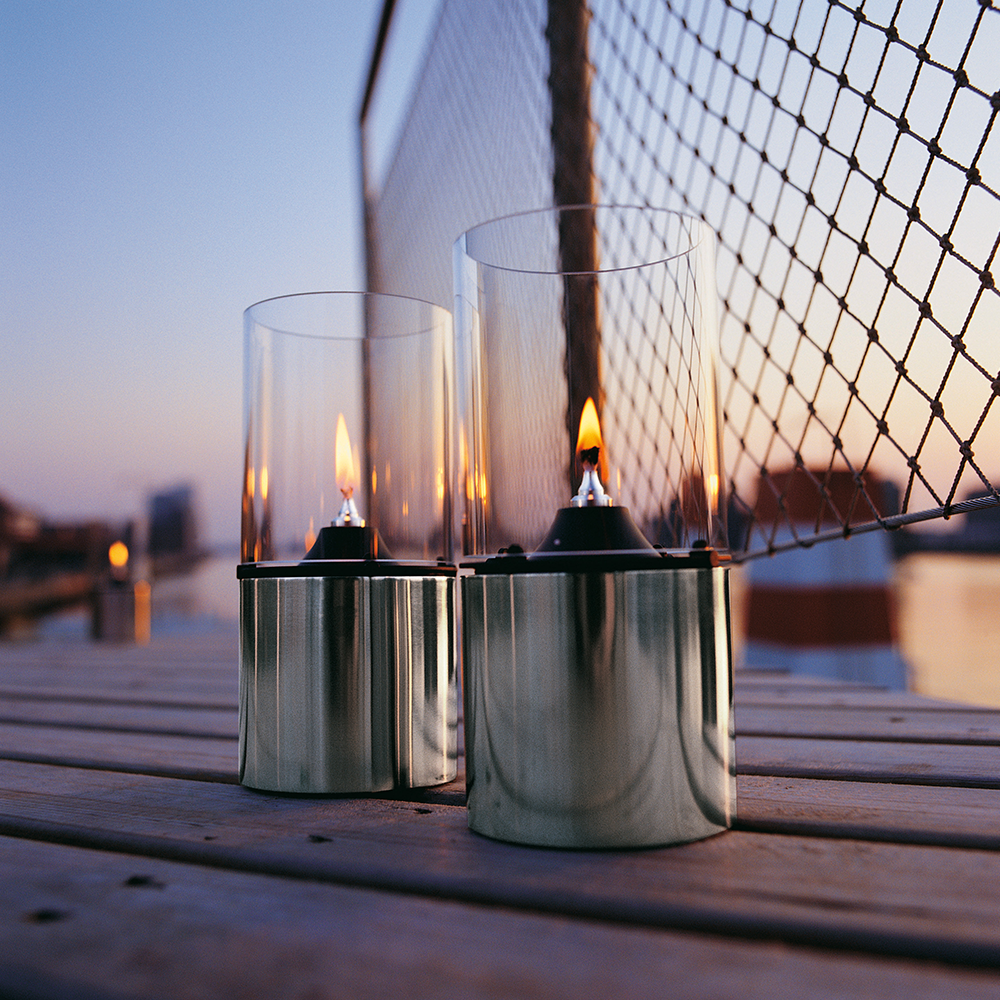 Stelton - Oil lamp with glass screen