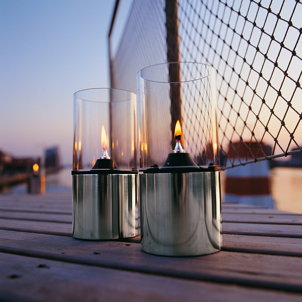 Stelton - Öllampe mit Glasschirm Stelton - Öllampe mit Glasschirm