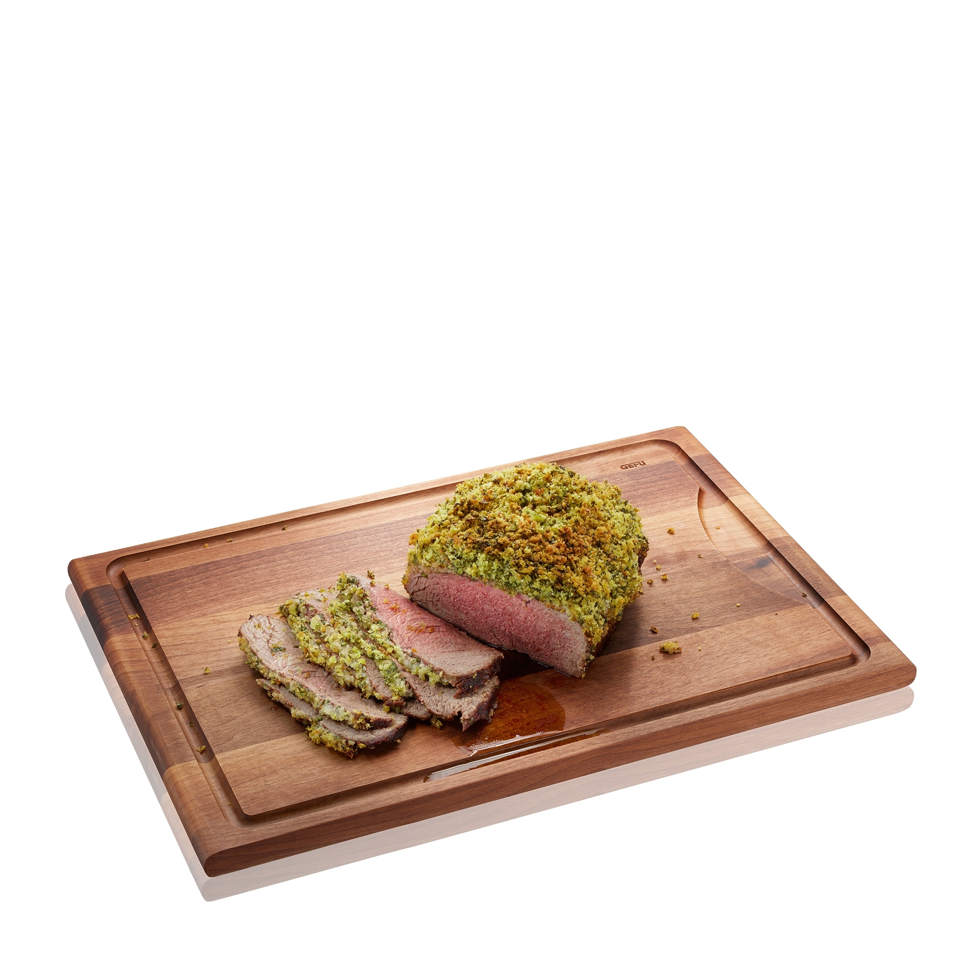 Gefu - ENNO large cutting board with juice groove, walnut wood