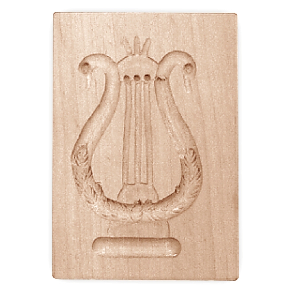 Städter - Wooden mould Harp 5,5 x 8 cm