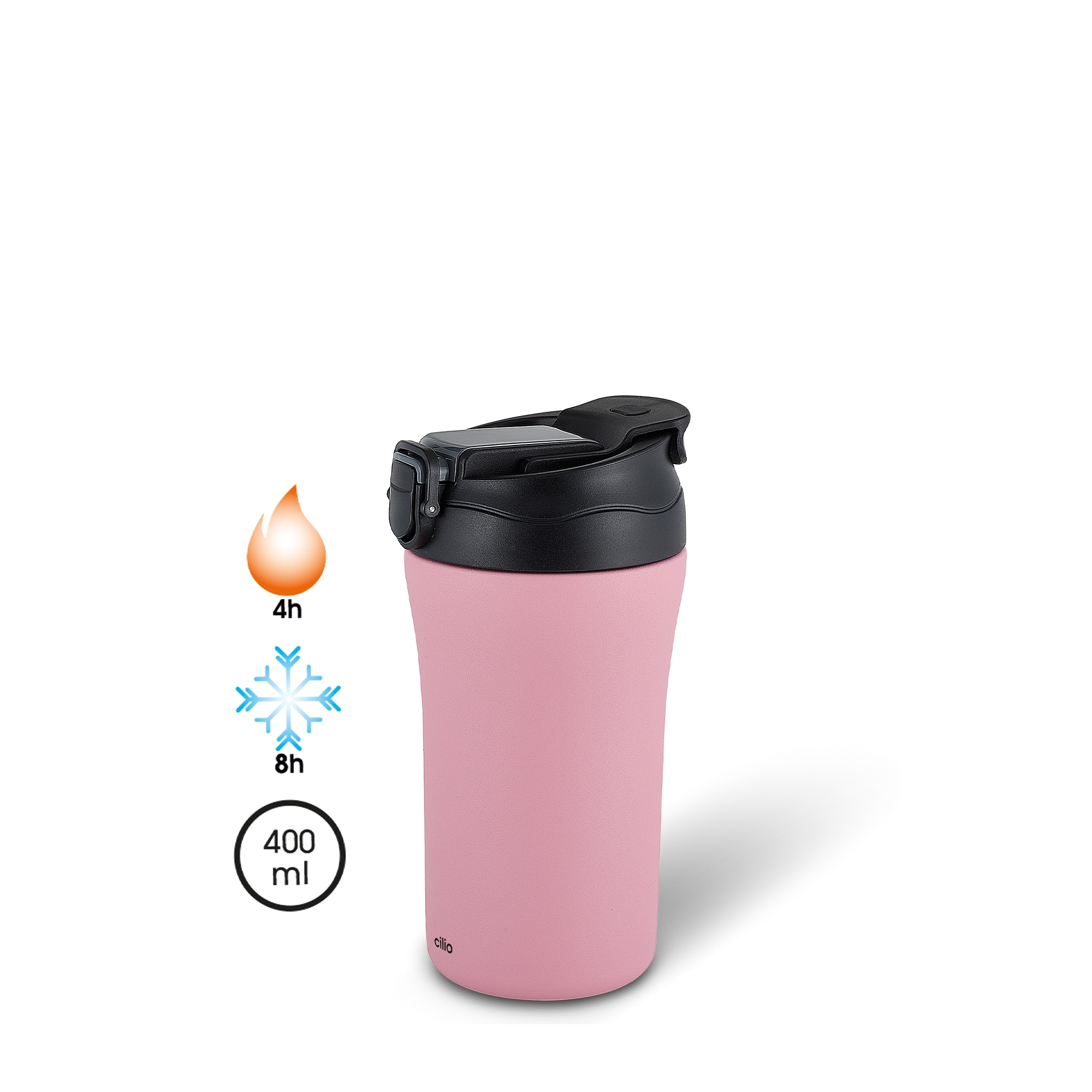 Cilio - Insulated Tumbler DOPPIO 400ml - Pink