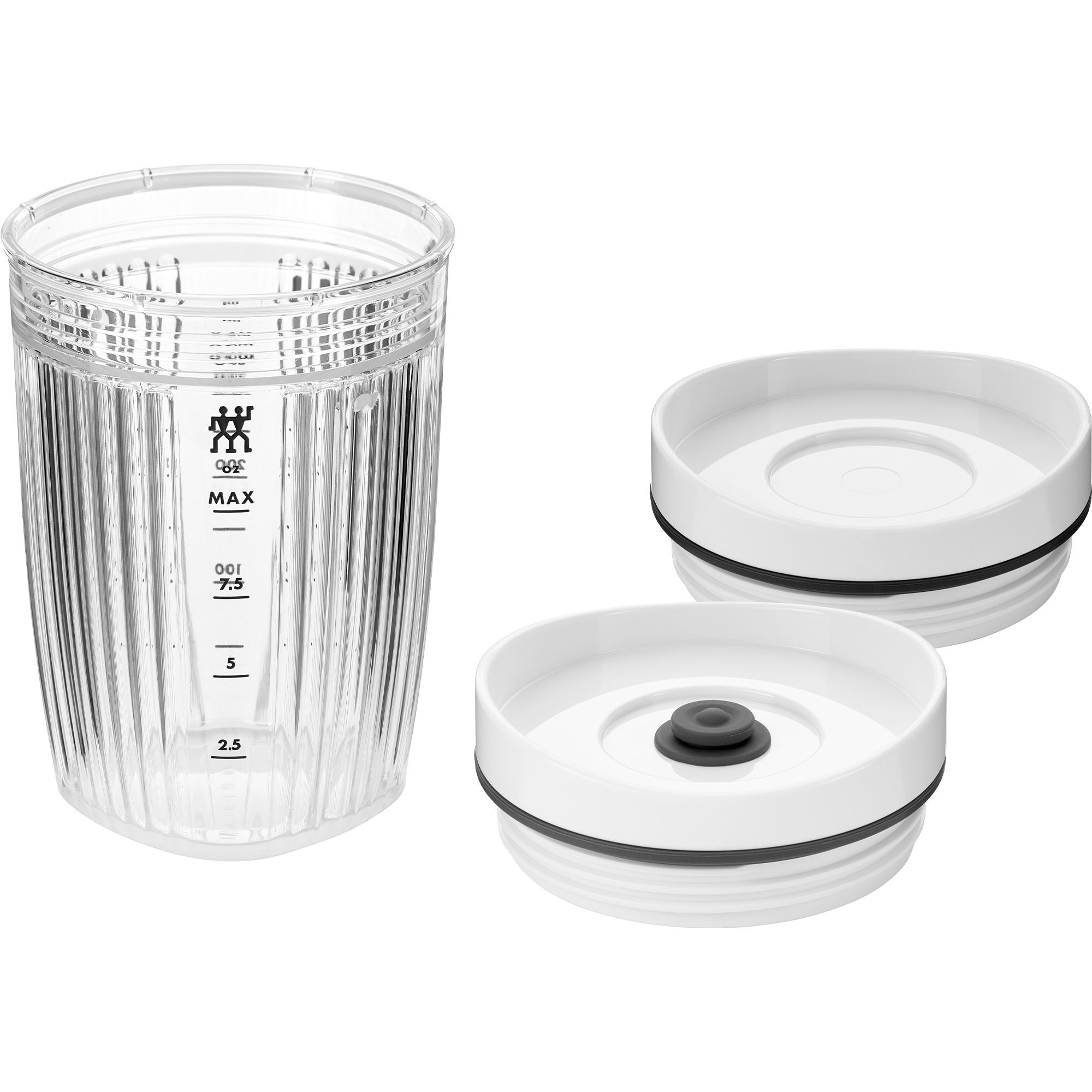 ZWILLING - Standmixer Zubehör Set | ENFINIGY | inklusive Vakuumdeckel | 300 ml | weiß