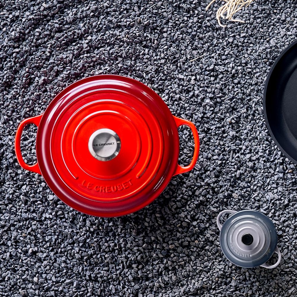 Le Creuset - Marmite Gourmet 22 cm - 2,2 L - Kirschrot