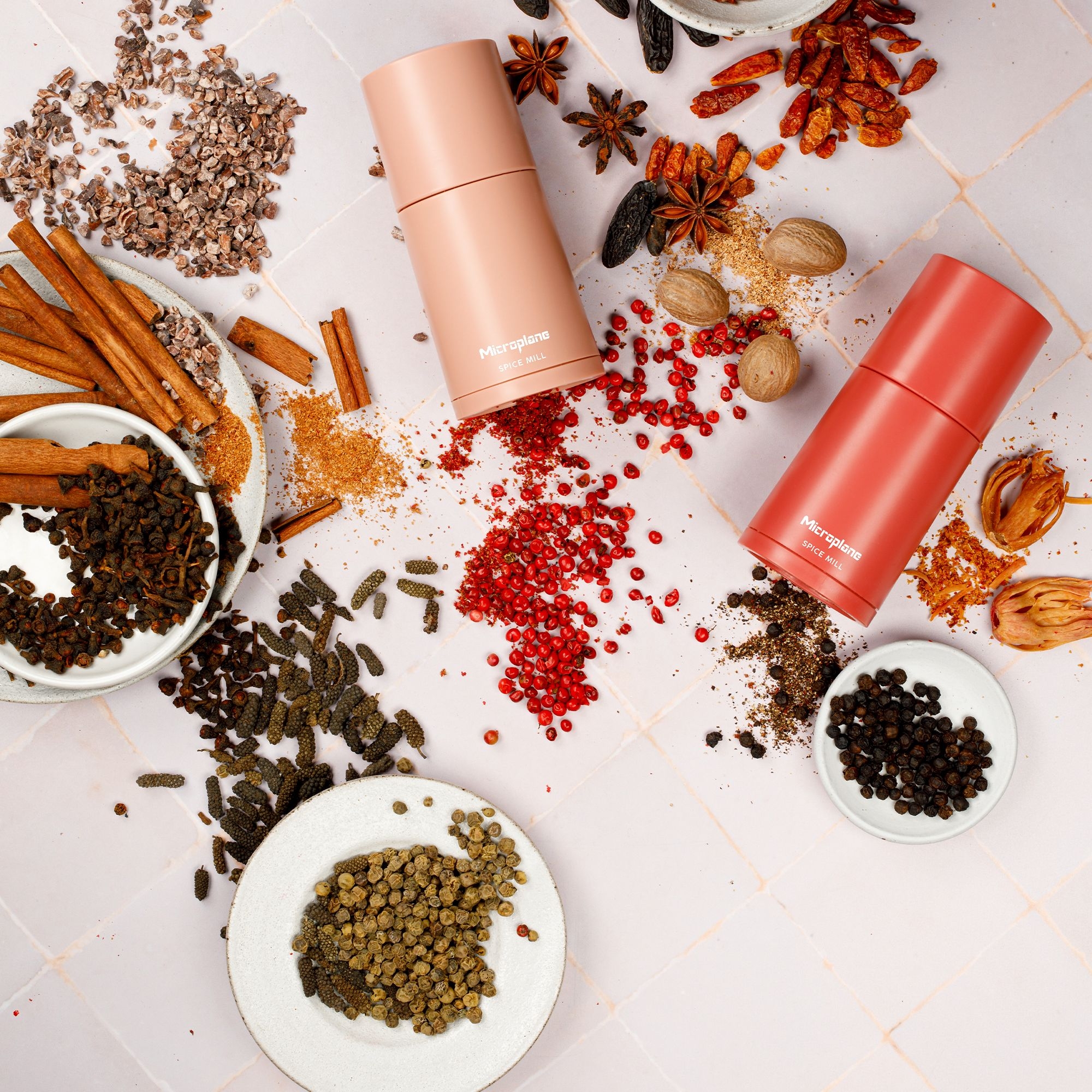 Microplane - Muskatmühle 2in1 - Lipstick Pink Microplane - Muskatmühle 2in1 - Lipstick Pink