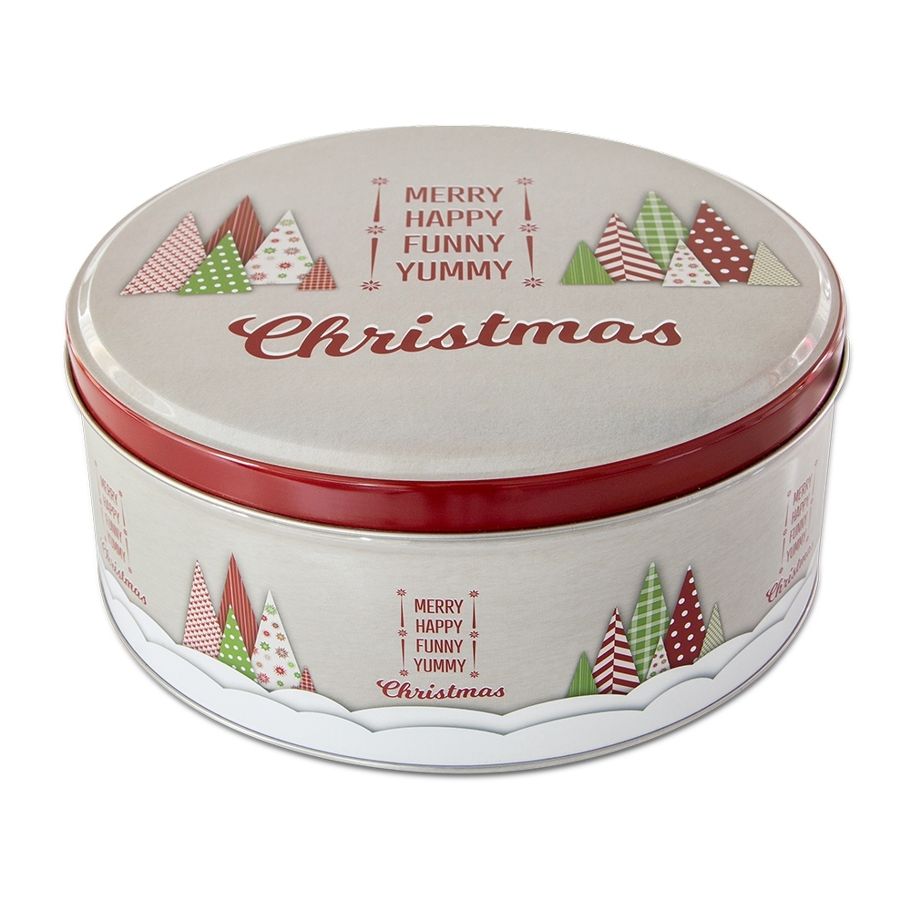 Städter - Cookie box - Yummy Christmas - Colorful - round large