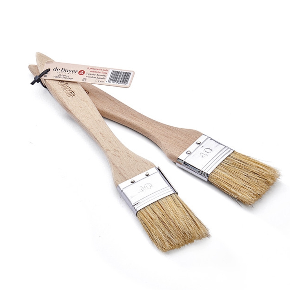 de Buyer - B Bois - Pastry brush set of 2